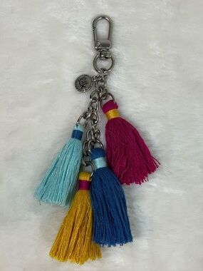 The Sak Colorful Tassels Charm Fob For Purse Bag